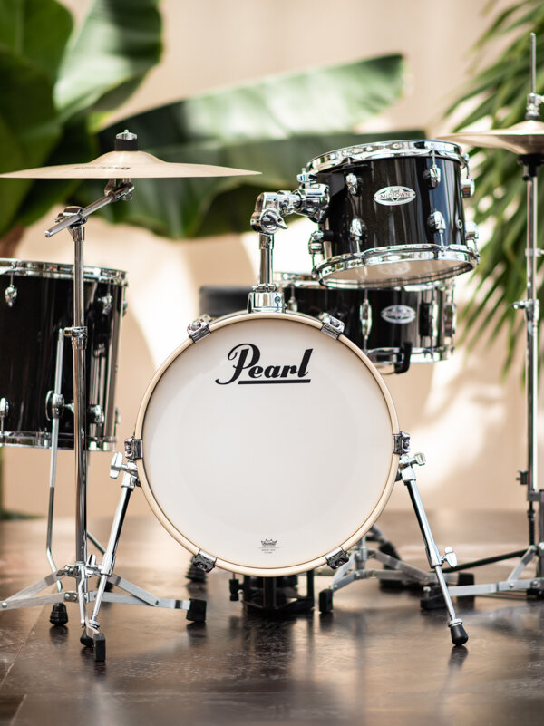 STREET-KIT in Black Sparkle inkl. Hardware/Stative und Fußmaschine